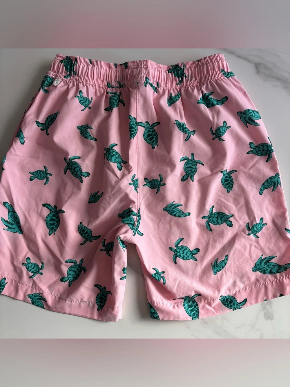 Crewcuts Boys turtles swim trunk sz 16 pink green - Picture 4 of 7